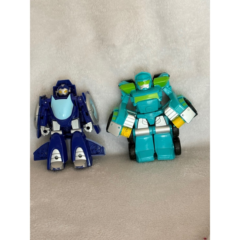 Transformers Rescue Bots High Tide Submarine & Boulder Tow Truck Figure Lot